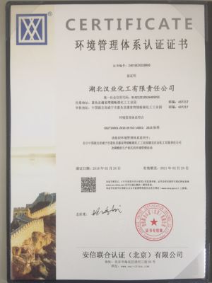 Environmental management system certification